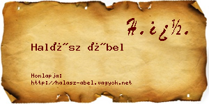 Halász Ábel névjegykártya